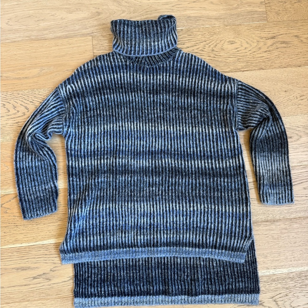 Sz Small NAADAM Mock Neck Tunic Pullover Sweater
